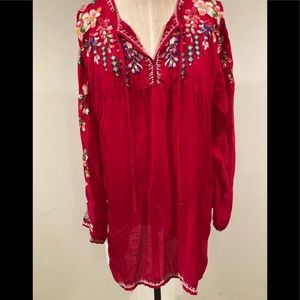Johnny Was Tunic Dress Blouse Large